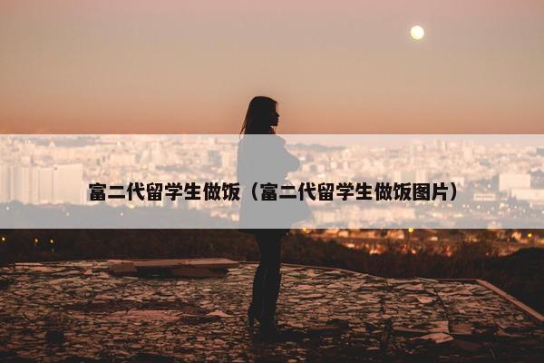 富二代留学生做饭（富二代留学生做饭图片）