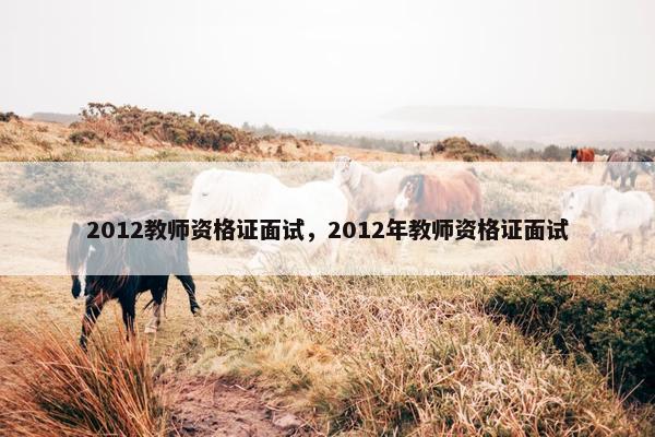 2012教师资格证面试，2012年教师资格证面试