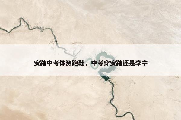 安踏中考体测跑鞋，中考穿安踏还是李宁