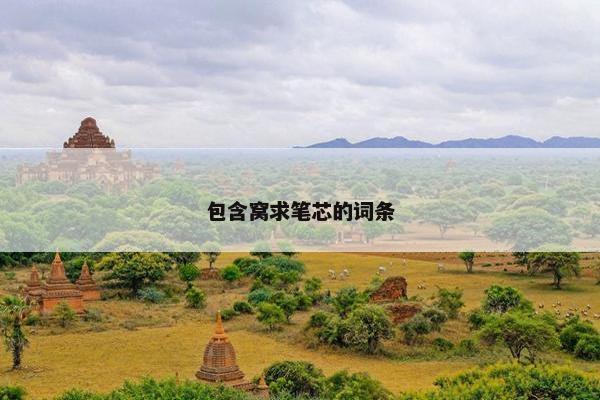 包含窝求笔芯的词条