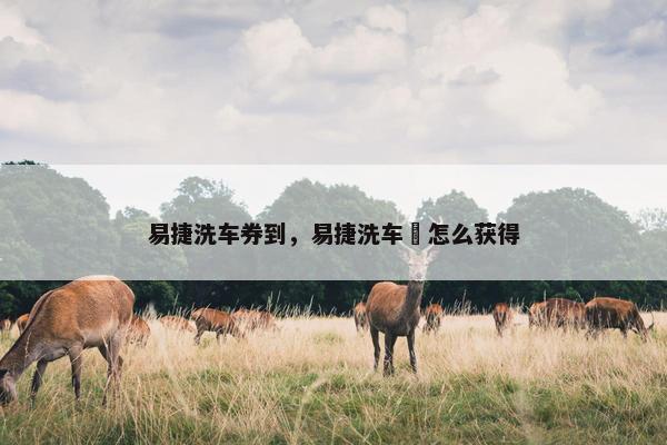 易捷洗车券到，易捷洗车劵怎么获得