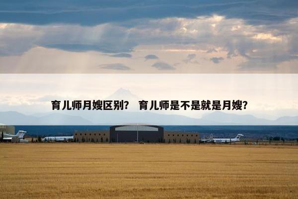 育儿师月嫂区别？ 育儿师是不是就是月嫂？