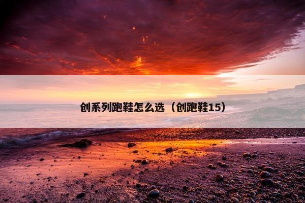 创系列跑鞋怎么选（创跑鞋15）