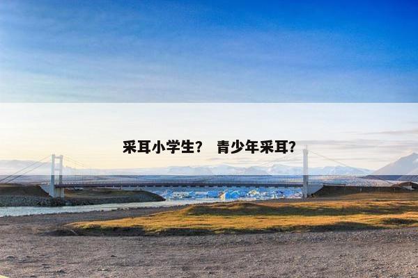 采耳小学生？ 青少年采耳？