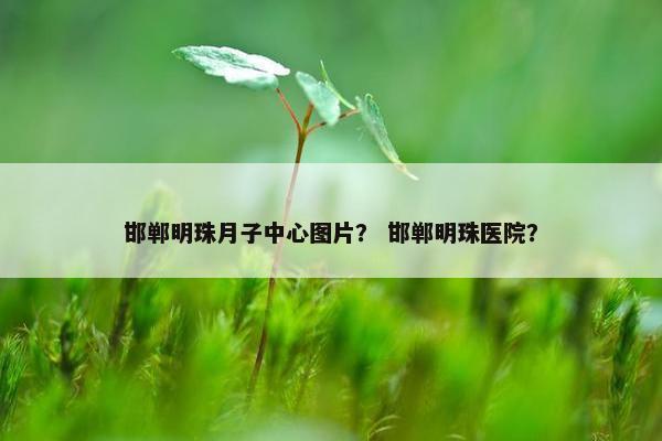 邯郸明珠月子中心图片？ 邯郸明珠医院？