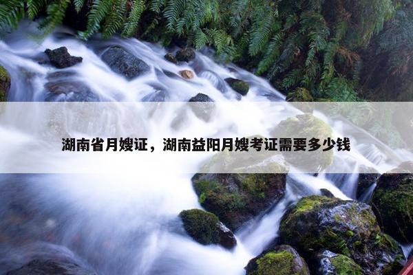 湖南省月嫂证,湖南益阳月嫂考证需要多少钱 湖南省月嫂证,湖南益阳月嫂考证需要多少钱