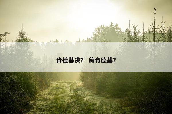 肯德基决？ 薅肯德基？