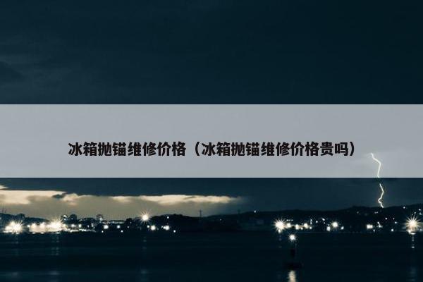 冰箱抛锚维修价格（冰箱抛锚维修价格贵吗）