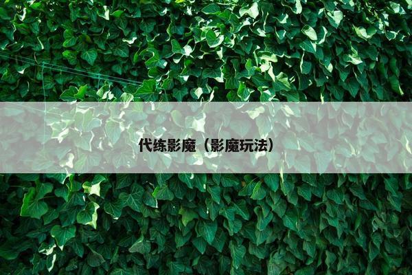 代练影魔（影魔玩法）