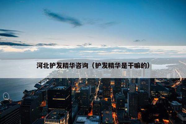 河北护发精华咨询（护发精华是干嘛的）