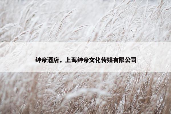 绅帝酒店，上海绅帝文化传媒有限公司