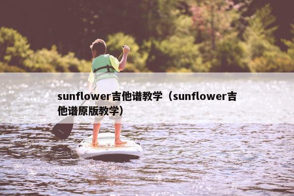 sunflower吉他谱教学（sunflower吉他谱原版教学）