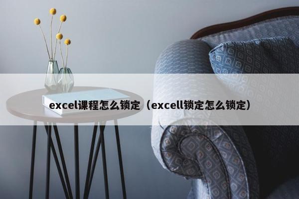 excel课程怎么锁定（excell锁定怎么锁定）