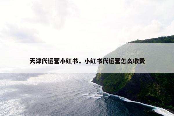 天津代运营小红书,小红书代运营怎么收费 天津代运营小红书,小红书代运营怎么收费