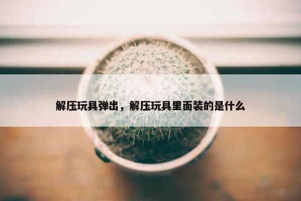 解压玩具弹出,解压玩具里面装的是什么 解压玩具弹出,解压玩具里面装的是什么