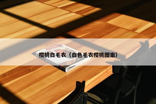 樱桃白毛衣（白色毛衣樱桃图案）