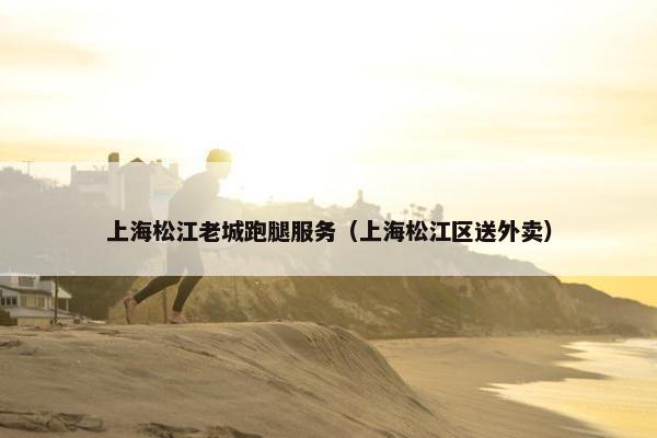 上海松江老城跑腿服务（上海松江区送外卖）