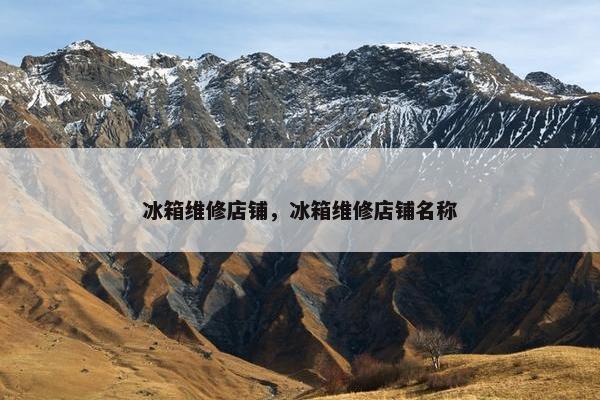 冰箱维修店铺，冰箱维修店铺名称