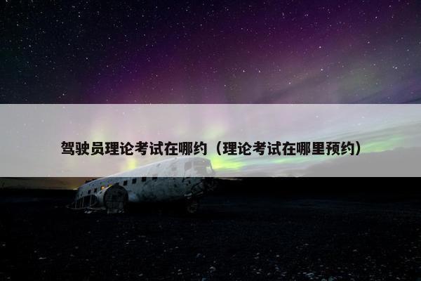 驾驶员理论考试在哪约（理论考试在哪里预约）
