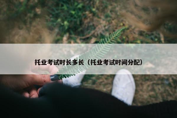 托业考试时长多长（托业考试时间分配）