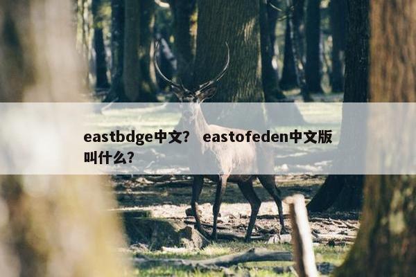 eastbdge中文？ eastofeden中文版叫什么？