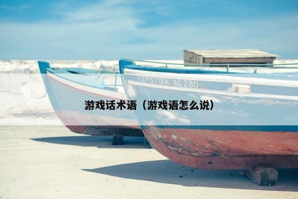 游戏话术语（游戏语怎么说）