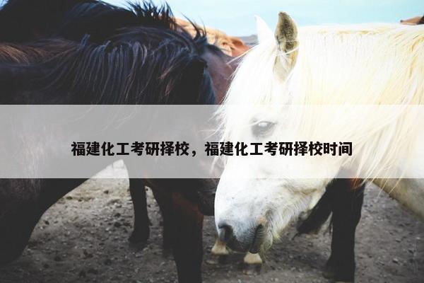 福建化工考研择校，福建化工考研择校时间