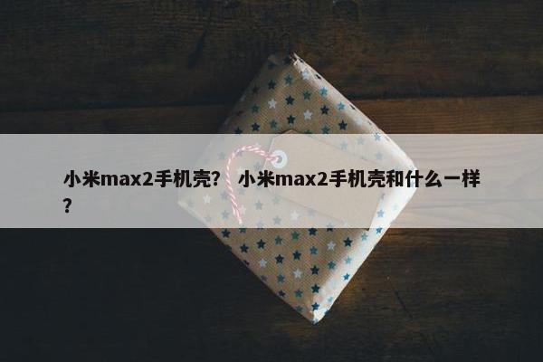 小米max2手机壳？ 小米max2手机壳和什么一样？