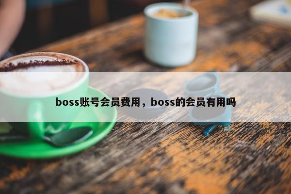 boss账号会员费用,boss的会员有用吗 boss账号会员费用,boss的会员有用吗