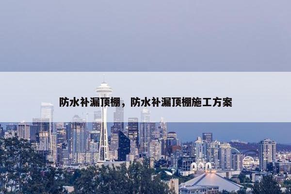 防水补漏顶棚，防水补漏顶棚施工方案