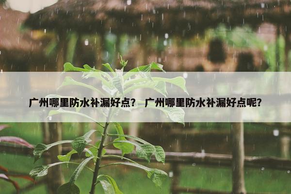 广州哪里防水补漏好点? 广州哪里防水补漏好点呢? 广州哪里防水补漏好点? 广州哪里防水补漏好点呢?