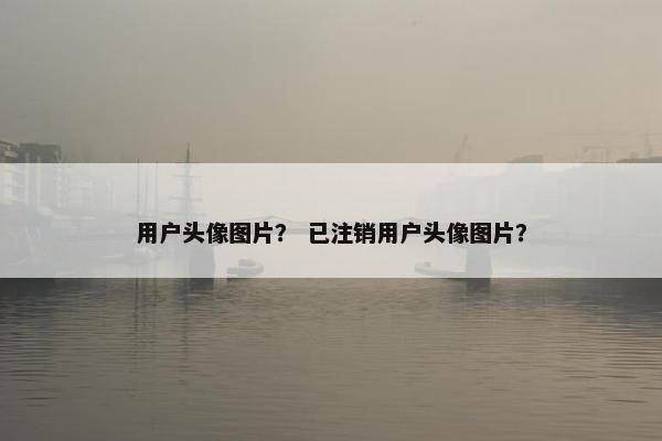 用户头像图片? 已注销用户头像图片? 用户头像图片? 已注销用户头像图片?