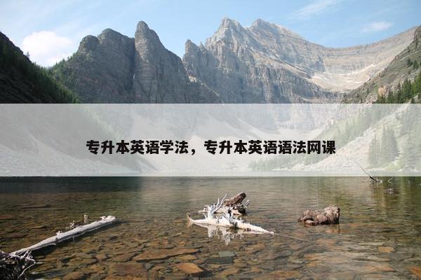 专升本英语学法，专升本英语语法网课