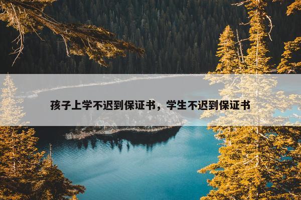 孩子上学不迟到保证书，学生不迟到保证书