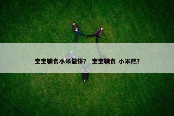 宝宝辅食小米做饼？ 宝宝辅食 小米糕？