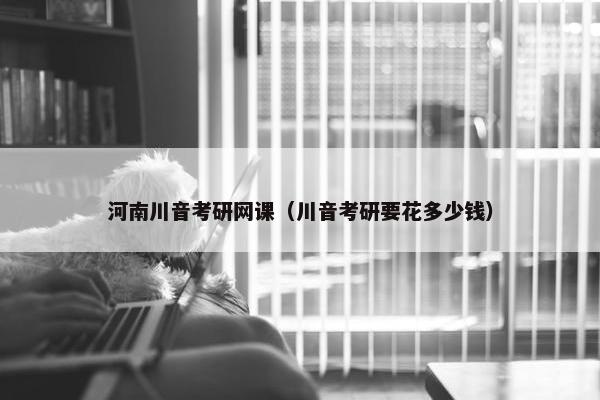 河南川音考研网课（川音考研要花多少钱）